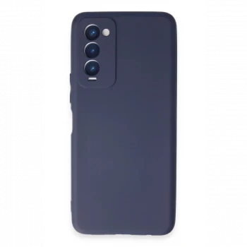 Tecno Camon 18 Kılıf First Silikon - Lacivert