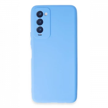 Tecno Camon 18 Kılıf First Silikon - Mavi