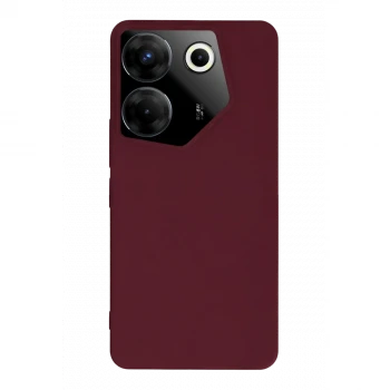 Tecno Camon 20 Pro 5G Kılıf First Silikon - Bordo