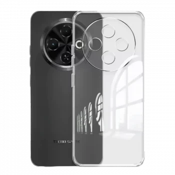 Tecno Spark 30C Kılıf Lüx Şeffaf Silikon