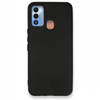 Tecno Spark 7T Kılıf First Silikon - Siyah