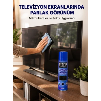 Telefon, Tablet ve Bilgisayar Ekranları İçin Pratik Temizlik Spreyi