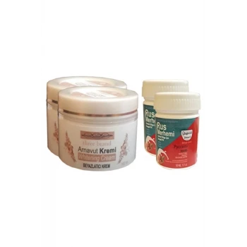 Three Brand Vücut Kremi 100 ml Arnavut Kremi 2 Adet + Rus Merhemi 50 ml 2 Adet