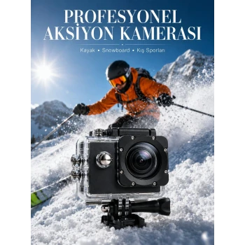 Ultra HD Video Çekimi İçin Profesyonel Aksiyon Kamerası