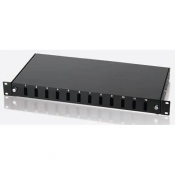 URANIUM PPR12PSCDX 12 PORT F/O SC DX RAL9005 PATCH PANEL(10F-SB1U12PSCDX-REA)