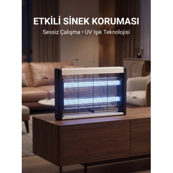 UV Işıklı Sinek Öldürücü Lamba Sessiz Çalışır