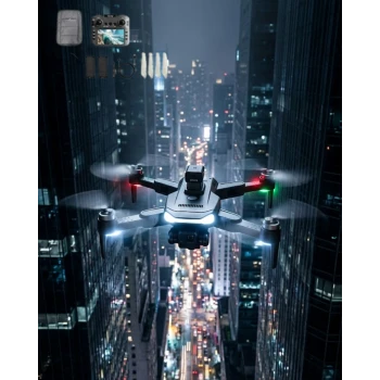 Uzaktan Kontrollü 4K Drone Akıllı Uçuş Modları ve Geniş Açılı Kamera Özellikli