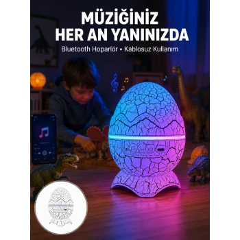 Uzaktan Kumandalı, USB Girişli, Döner Projektör Lamba Yeni Nesil