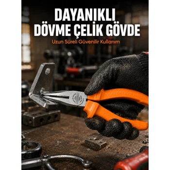 Uzun Çene Tasarımlı Dövme Çelik Kargaburun Hassas Kavrama Performansı