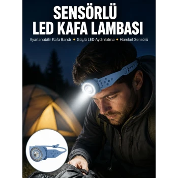 Uzun Pil Ömürlü Kamp ve Dağcılık Kafa Lambası Yeni Nesil