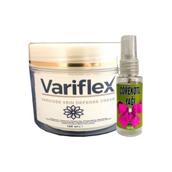 Variflex Krem Bacak Bakımı 100 ml Waris Kremi+ Hediye 30 ml Çörek Otu  Yağı