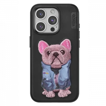 Venco Apple iPhone 14 Pro Max Cute Desenli Kapak - Siyah