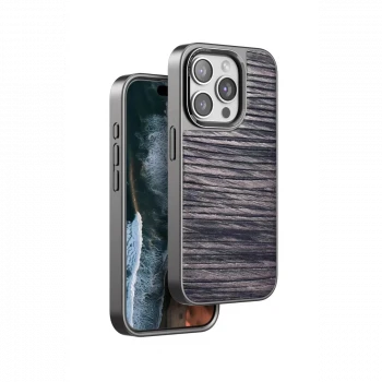 Venco Apple iPhone 14 Pro Max Wave Kapak - Kahverengi