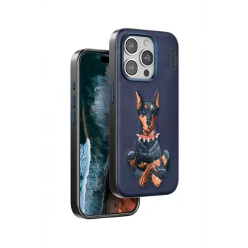 Venco Apple iPhone 15 Pro Max Perma Desenli Kapak - Lacivert