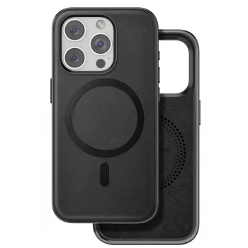Venco Apple iPhone 15 Pro Max Puskas Magsafe Kapak - Siyah