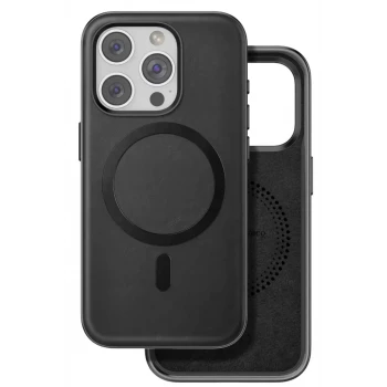 Venco Apple iPhone 15 Pro Max Puskas Magsafe Kapak - Siyah