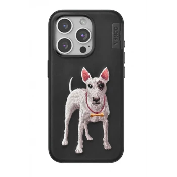 Venco Apple iPhone 15 Pro Perma Desenli Kapak - Siyah