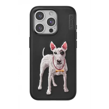 Venco Apple iPhone 15 Pro Perma Desenli Kapak - Siyah