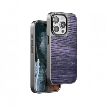 Venco Apple iPhone 15 Pro Wave Kapak - Derin Mor