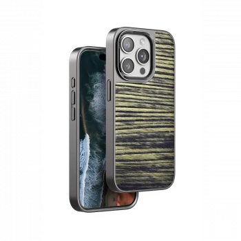Venco Apple iPhone 15 Pro Wave Kapak - Koyu Kahve