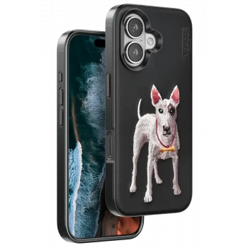 Venco Apple iPhone 16 Perma Desenli Kapak - Siyah