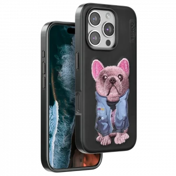 Venco Apple iPhone 16 Pro Max Cute Desenli Kapak - Siyah