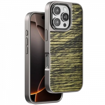 Venco Apple iPhone 16 Pro Max Wave Kapak - Koyu Kahve