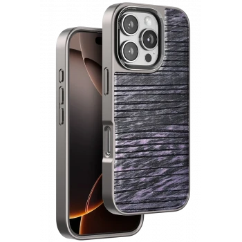 Venco Apple iPhone 16 Pro Wave Kapak - Derin Mor