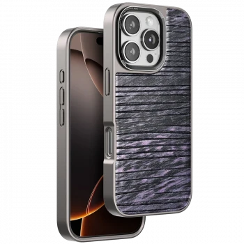 Venco Apple iPhone 16 Pro Wave Kapak - Derin Mor