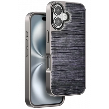 Venco Apple iPhone 16 Wave Kapak - Derin Mor