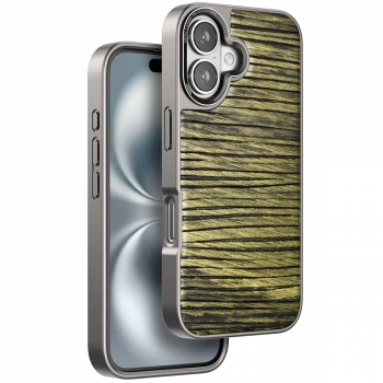 Venco Apple iPhone 16 Wave Kapak - Koyu Kahve
