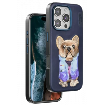 Venco Apple iPhone 16 Pro Cute Desenli Kapak - Lacivert