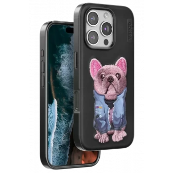 Venco Apple iPhone 16 Pro Max Cute Desenli Kapak - Siyah