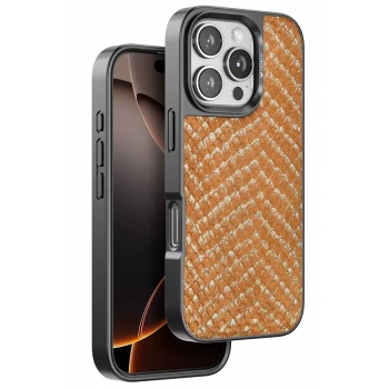 Venco Apple iPhone 16 Pro Viper Kapak - Kahverengi