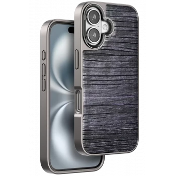 Venco Apple iPhone 16 Wave Kapak - Derin Mor