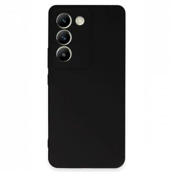 Vivo V30 Lite 4G Kılıf First Silikon - Siyah