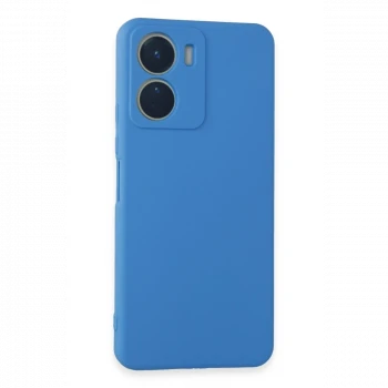 Vivo Y16 Kılıf First Silikon - Mavi