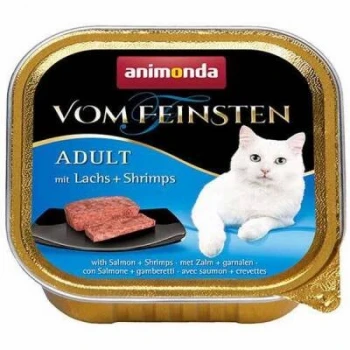 Vom Feinsten Somonlu ve Karidesli Yetişkin Kedi Konservesi 100 Gr