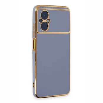 Xiaomi Poco M5 Kılıf Volet Silikon - Mavi