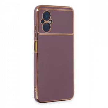 Xiaomi Poco M5 Kılıf Volet Silikon - Mor