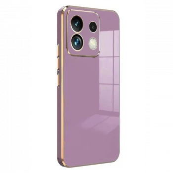 Xiaomi Poco M6 Pro 4G Kılıf Volet Silikon - Mor