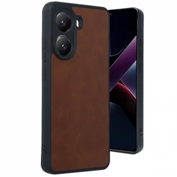 Xiaomi Poco X7 Pro Kılıf Aras Deri Kapak - Taba