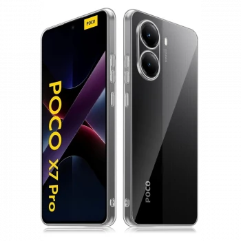 Xiaomi Poco X7 Pro Kılıf Lüx Şeffaf Silikon