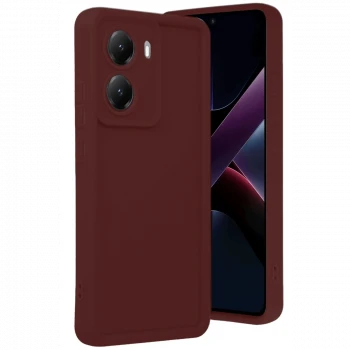 Xiaomi Poco X7 Pro Viera Silikon - Bordo