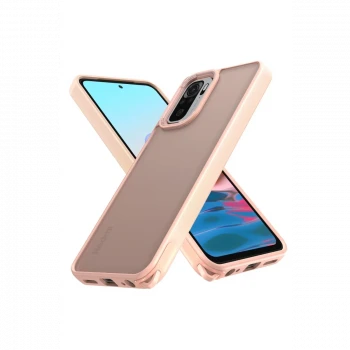 Xiaomi Redmi Note 10 Pro Kılıf Elegant Kapak - Pudra