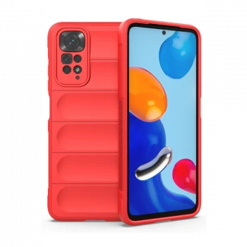 Xiaomi Redmi Note 11 Kılıf Optimum Silikon - Kırmızı