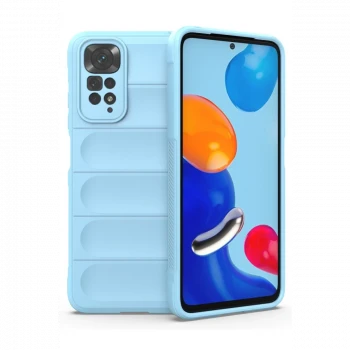 Xiaomi Redmi Note 11 Kılıf Optimum Silikon - Sky Blue
