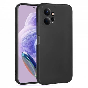 Xiaomi Redmi Note 12 4G Kılıf First Silikon - Siyah