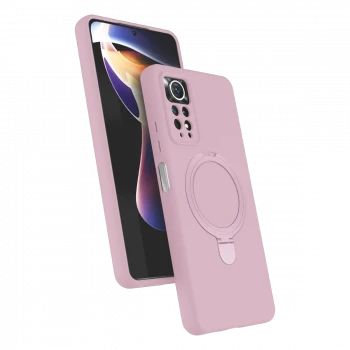 Xiaomi Redmi Note 12 Pro 4G Regal Magsafe Standlı Kapak - Açık Pembe