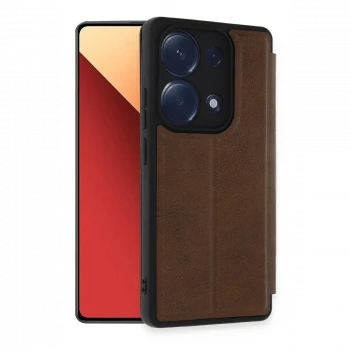 Xiaomi Redmi Note 13 Pro 4G Kılıf Flip Cover - Taba